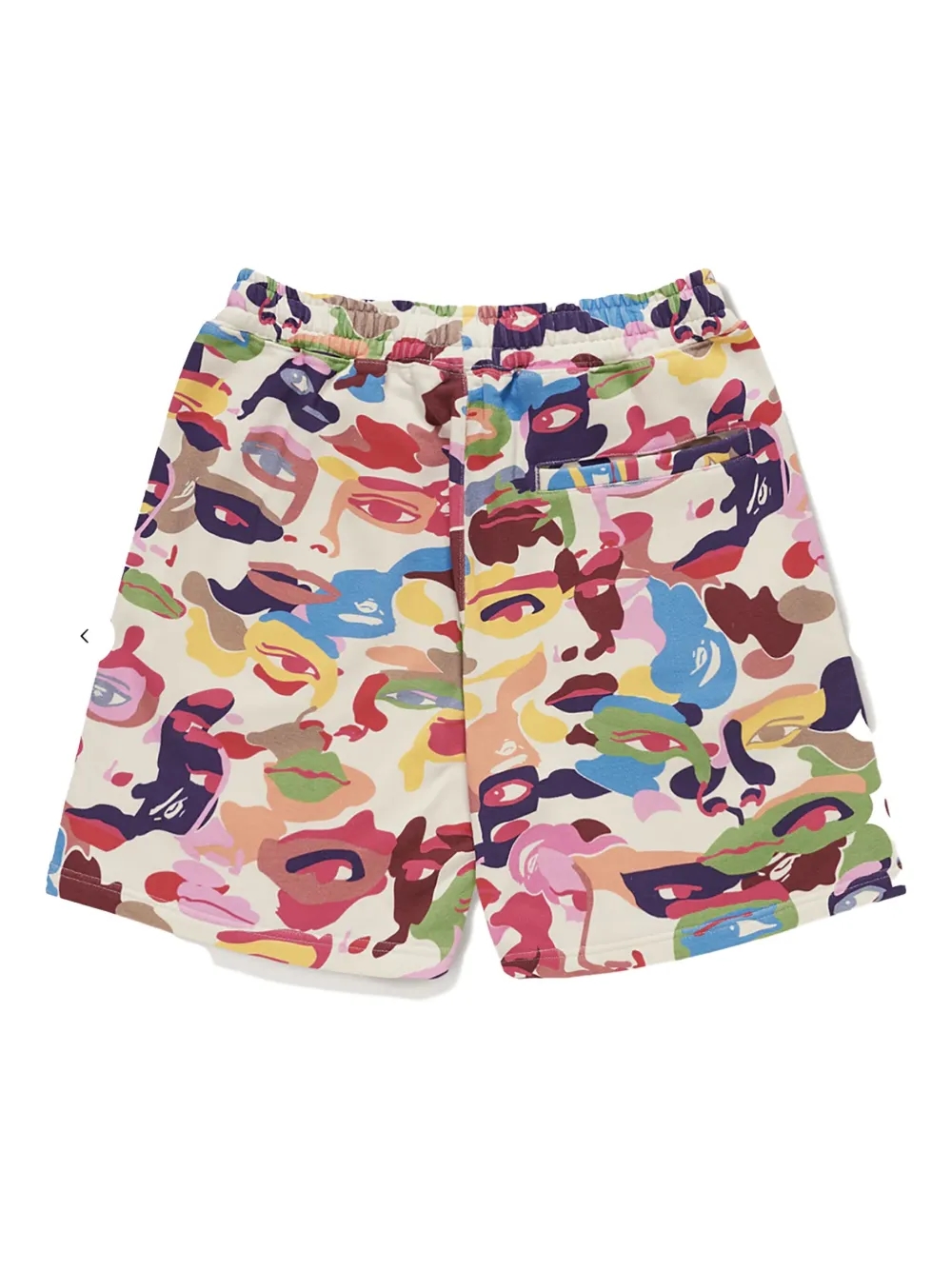 A BATHING APE® x KIDSUPER camouflage-print track shorts