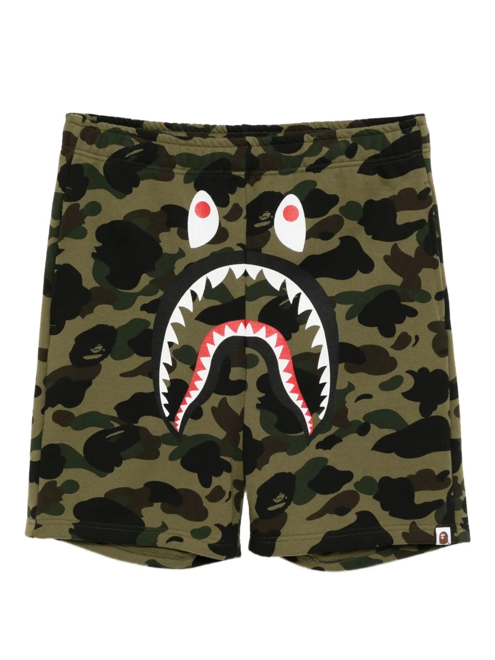 A BATHING APE 1st Camo Shark track shorts